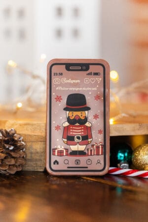 IPHONE en chocolat "Petit Soldat de Noël"